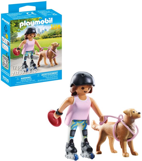 Playmobil My Life schaatser met retriever - 71739