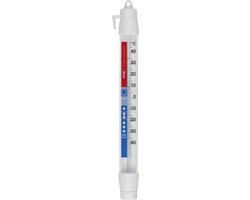 TFA Dostmann koelkast- en vriezerthermometer - analoog kunststof - Wit