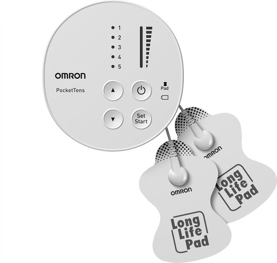 Omron PocketTens tens-apparaat - elektrodentherapie - spierstimulatie