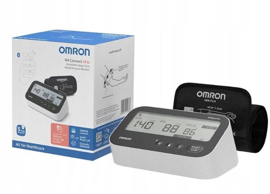 Omron M4 Connect AFib bloeddrukmeter - bluetooth - AFib-detectie - geheugen 120 metingen