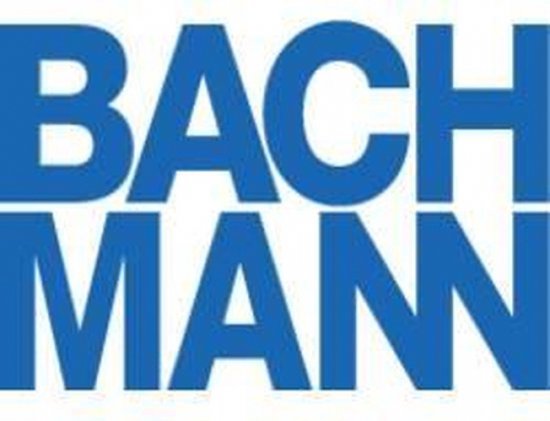 Bachmann stroomstekker - CEE 7/4 geaard recht rubber IP44 - Zwart