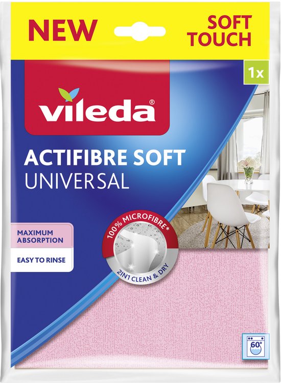 Vileda Actifibre Soft microvezeldoek - multifunctioneel