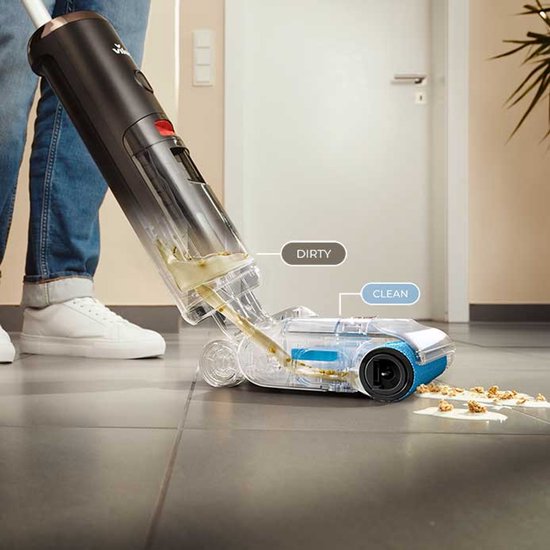 Vileda PureClean S5 Plus steelstofzuiger - nat en droog - snoerloos