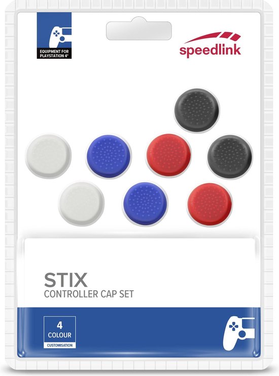 Speedlink STIX controller cap set - geschikt voor PS5/PS4/Switch - verwisselbaar - 4 kleuren