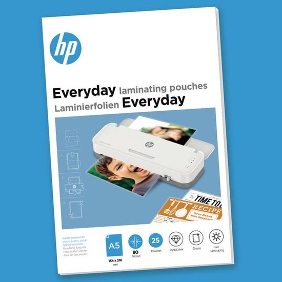 HP 9155 lamineerfolies A5 - 80 micron - 25 stuks - Transparant