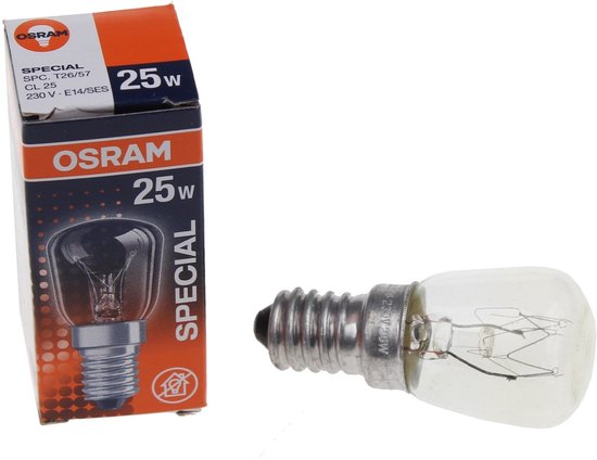 Osram fridge bulb - E14 25W dimmable 2700K - clear