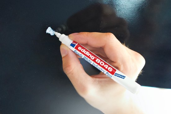 Edding 8046 industrie stift set van 10 - permanent 1-3 mm - Wit