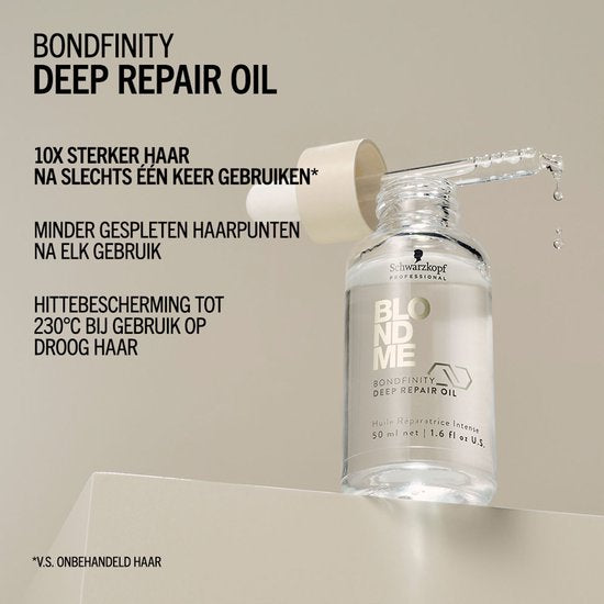 Schwarzkopf BLONDME Bondfinity haarolie - deep repair - 50 ml