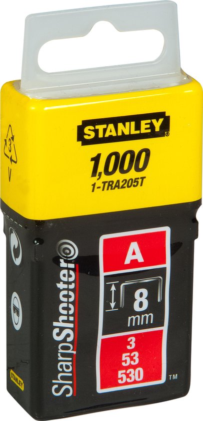 Stanley nieten - type A 4 mm - 1000 stuks