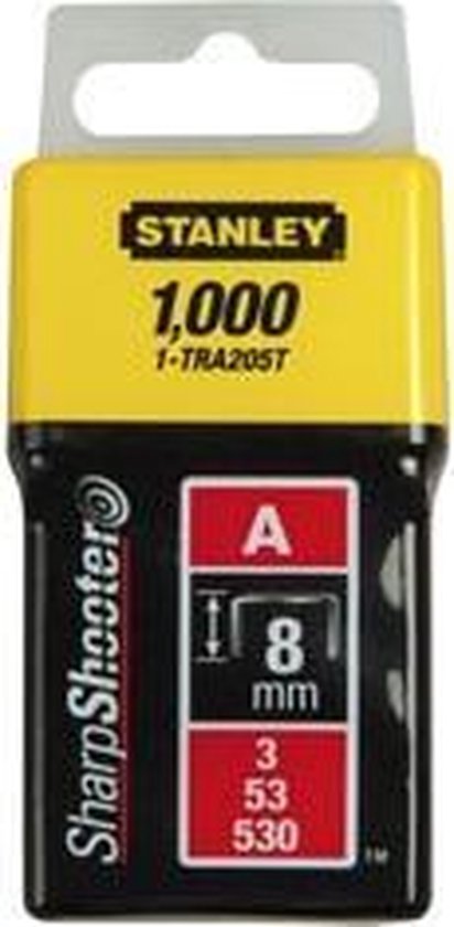 Stanley staples - type A 4 mm - 1000 pieces