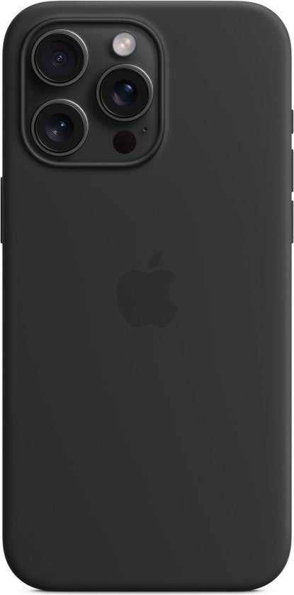 Apple iPhone 15 Pro Max hoesje - silicone MagSafe - zwart