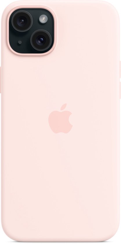 Apple siliconen hoesje - iPhone 15 Plus MagSafe - Light Pink