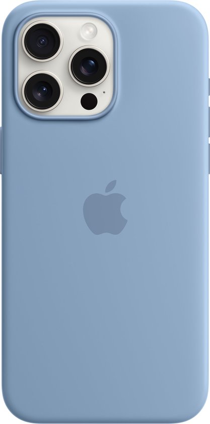 Apple Siliconenhoesje met MagSafe geschikt voor iPhone 15 Pro Max - Winter Blue