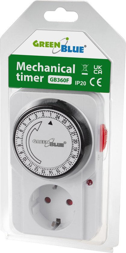 GreenBlue timer - GB360 F mechanical 48 programs - 16A IP20