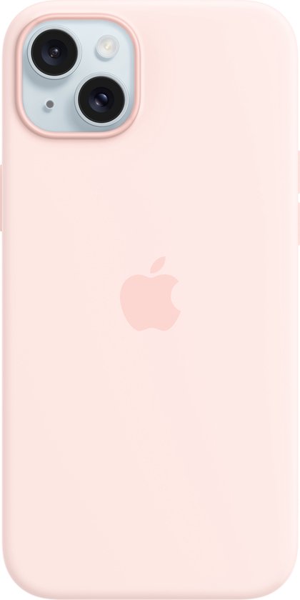 Apple siliconen hoesje - iPhone 15 Plus MagSafe - Light Pink