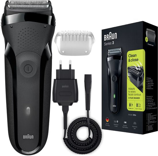 Braun Series 3 300s scheerapparaat - elektrisch 3-flex wet & dry - NiMH batterij