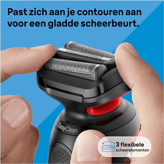 Braun Series 5 scheerapparaat - elektrisch - 51-R1000s - Rood