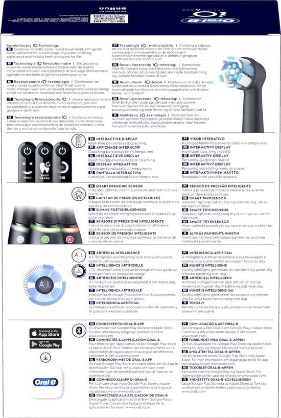 Oral-B iO 6 elektrische tandenborstel - set van 2 - Zwart en roze
