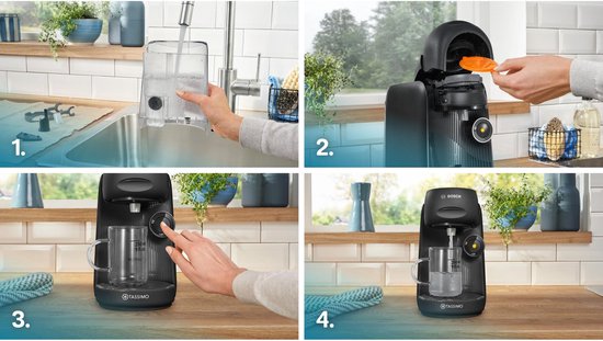 Bosch Tassimo T16 Finesse koffiemachine - 1400 W - Zwart