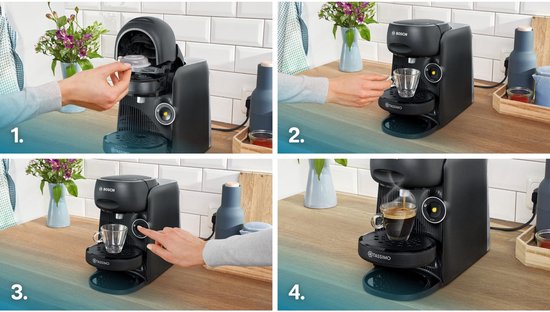 Bosch Tassimo T16 Finesse koffiemachine - 1400 W - Zwart