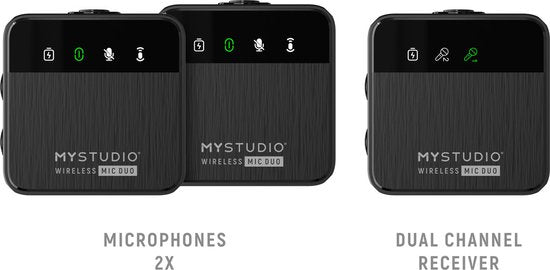 MyStudio draadloze microfoon - duo