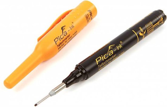 Pica markeerstift 150/46 - voor diepe gaten - permanent - Zwart