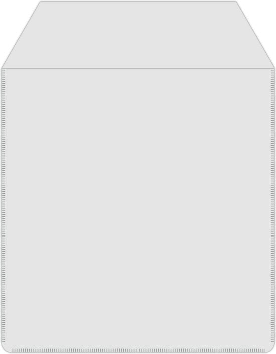 CD/DVD hoesjes - plastic met flap - 50 stuks