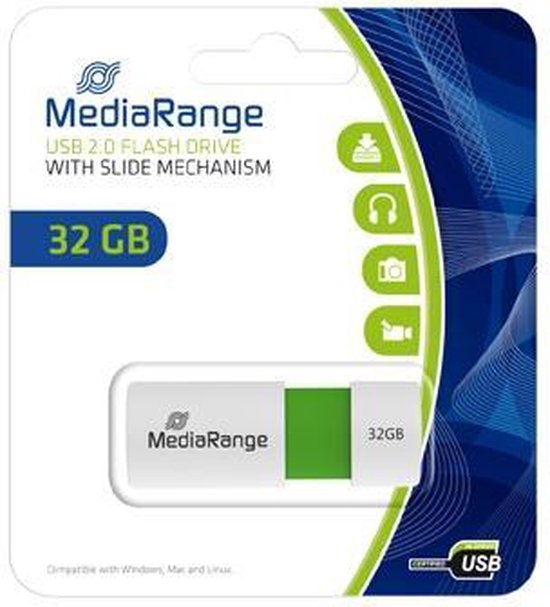 MediaRange USB-stick - flash drive - 32 GB