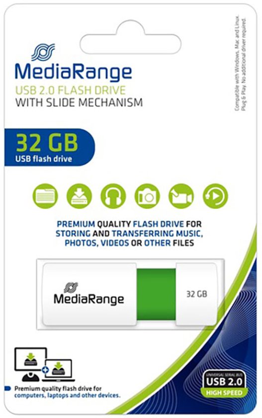MediaRange USB-stick - flash drive - 32 GB