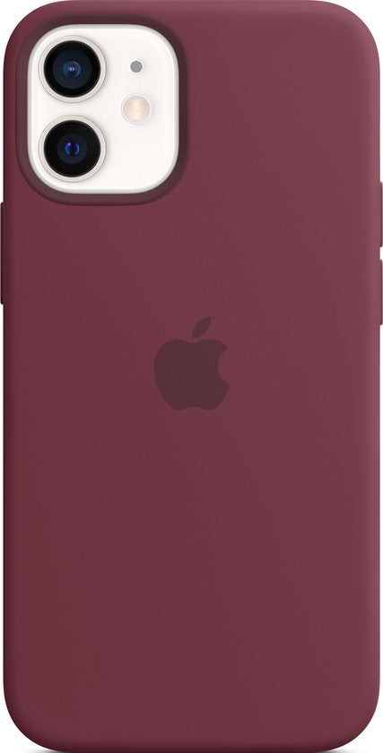 Apple iPhone 12 Mini case - silicone MagSafe - Plum Purple