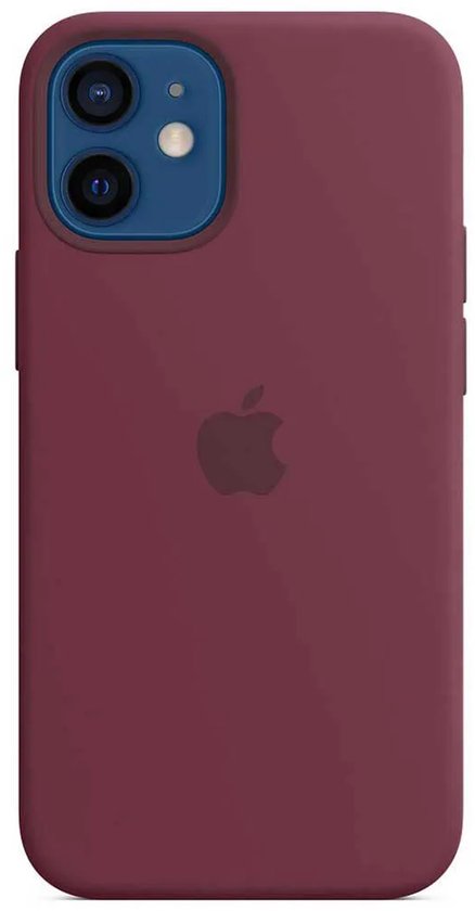 Apple iPhone 12 Mini case - silicone MagSafe - Plum Purple