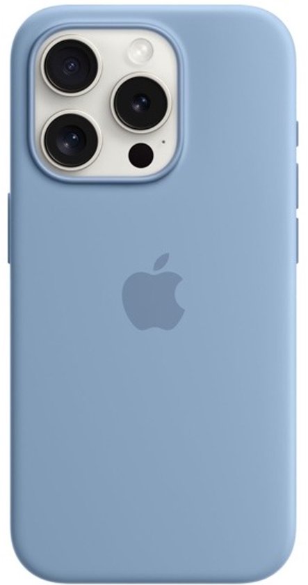 Apple Siliconenhoesje met MagSafe geschikt voor iPhone 15 Pro Max - Winter Blue