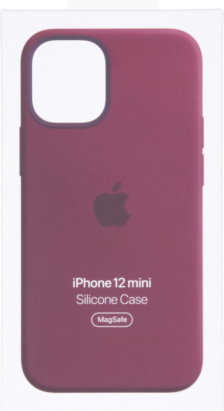 Apple iPhone 12 Mini hoesje - siliconen MagSafe - Pruimenpaars