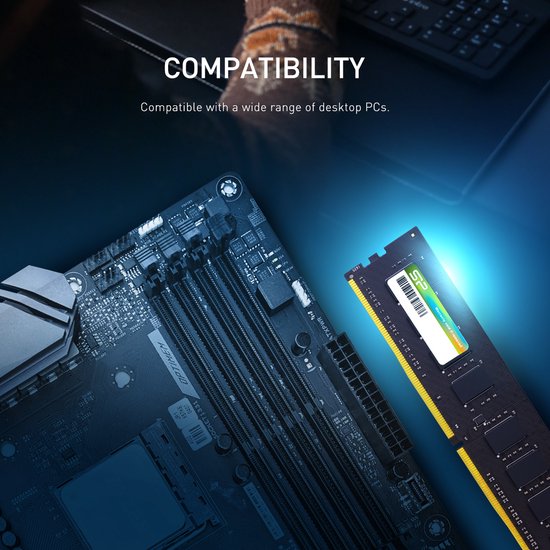 Silicon Power desktopgeheugen - DDR4 UDIMM - 8 GB - 2666 MHz - CL19 - SP008GBLFU266X02