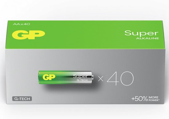 GP Super batterijen - AA alkaline - 40 stuks