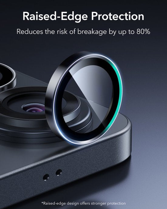 ESR Armorite camera lens protector - geschikt voor Samsung Galaxy S26 Ultra - 9H tempered glass - hoesjevriendelijk - Zwart