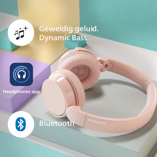 Philips TAH4209PK/00 koptelefoon - 4000 series - draadloos bluetooth on-ear - Roze