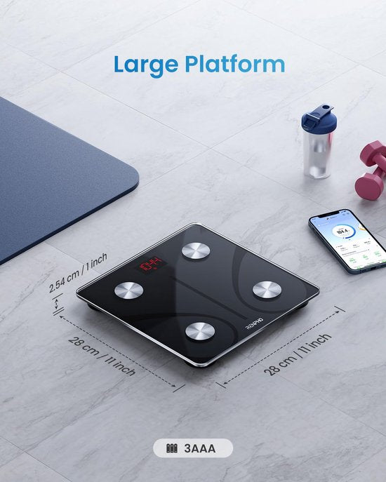 Renpho Elis 1 slimme weegschaal - bluetooth - 13 lichaamsmetingen - app