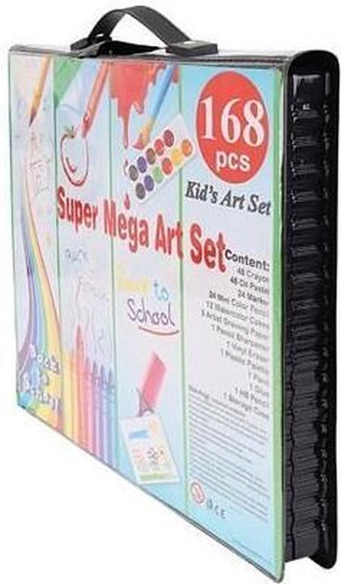 Maaleo painting set in case - junior - 168 pieces - Black
