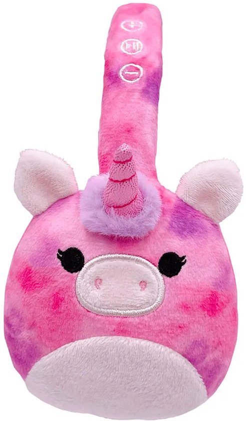 Squishmallows Wireless Kids Headphones - Lola Plush Microphone