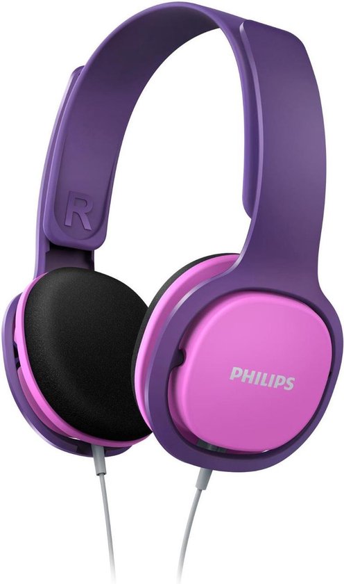 Philips SHK2000 kinderkoptelefoon - on-ear volumebegrenzing - Roze/paars