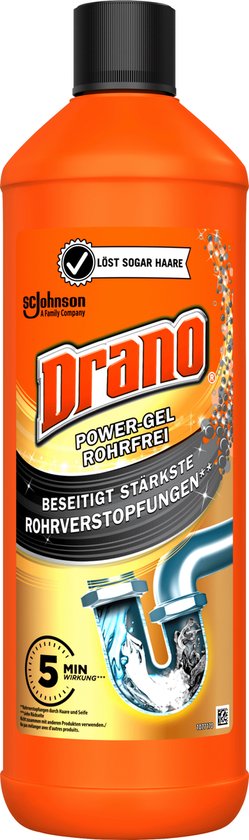 Mr. Muscle Drano power gel - afvoer ontstopper - 1 liter