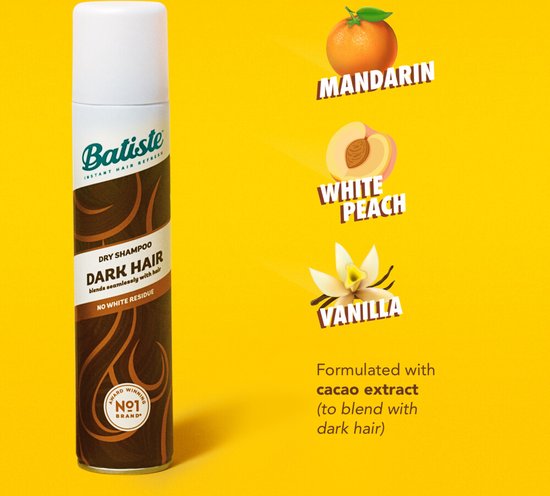 Batiste droogshampoo - Dark & Deep Brown - 200 ml