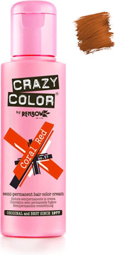Crazy Color haarverf - Coral Red - 100 ml