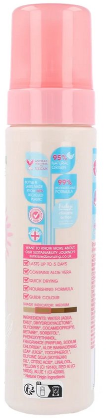 Sunkissed Self Tan Mousse zelfbruiner - medium - 200 ml