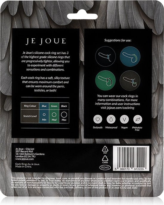 Je Joue cockring set van 3 - siliconen