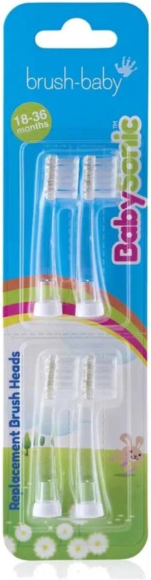 Brush-Baby BabySonic opzetborstels set van 4 - 18-36 maanden