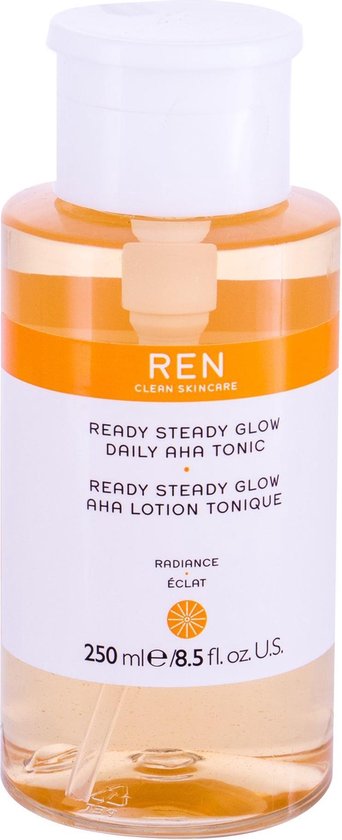 REN Radiance Ready Steady Glow tonic - daily AHA - 250 ml