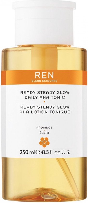 REN Radiance Ready Steady Glow tonic - daily AHA - 250 ml