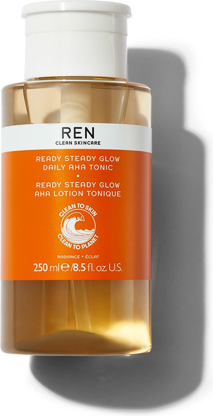 REN Radiance Ready Steady Glow tonic - daily AHA - 250 ml